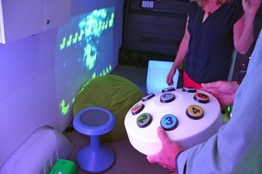 Snoezelen room's multi-sensory experience soothes patients